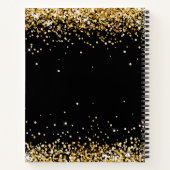 Gästebuch Hochzeit Schwarzes Foto Herz Notizblock (Rückseite)