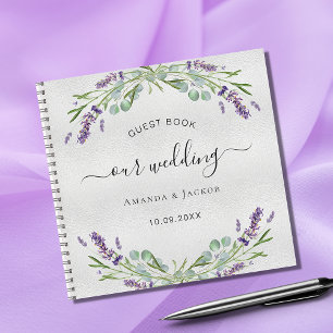 Gästebuch Hochzeit Silberlavender eucalyptus Notizblock
