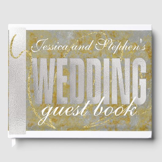 Gästebuch Hochzeit Silver Lining (Vorderseite)