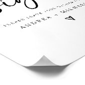 Gästebuch Hochzeiten Modernes Minimalistisches Her (Ecke)