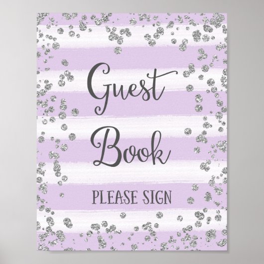 Gästebuch Hochzeitplakat Print (Vorne)