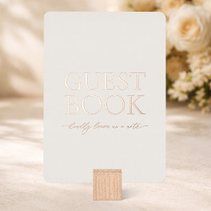Gästebuch Hochzeitsschild Echtes Goldfolie Elfen Folieneinladung