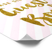 Gästebuch Hochzeitszeichen Rosa Streifen (Ecke)