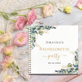 Gästebuch Junggeselinnen-Abschied Eukalyptus grün Notizblock