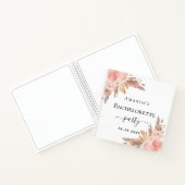 Gästebuch Junggeselinnen-Abschied Pampas Gras Rose Notizblock (Innenseite)