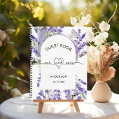 Gästebuch lavender violet florals mehr mrs wedding notizblock