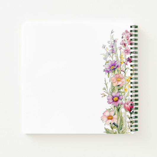 Gästebuch-Liebe in blühend rosa lila Babydusche Notizblock (Rückseite)