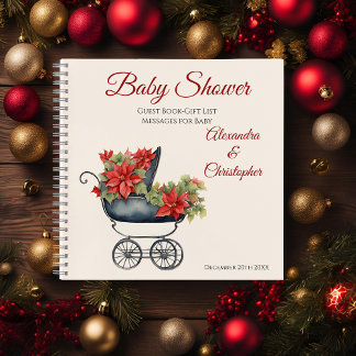 Gästebuch Liste Weihnachtswagen Kinderdusche Notizblock