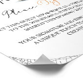 Gästebuch Little Boo Baby Dusche Halloween (Ecke)