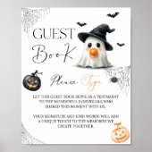Gästebuch Little Boo Baby Dusche Halloween (Vorne)