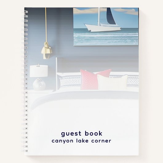 Gästebuch mit Foto Notizblock (Vorderseite)