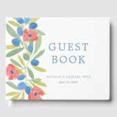 Gästebuch mit Küstenflor und Oliven (Vorderseite)