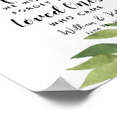 Gästebuch mit Laubblätterblättern (Ecke)