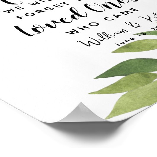 Gästebuch mit Laubblätterblättern (Ecke)