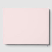 Gästebuch mit rosa floralem Kranz (Rückseite)
