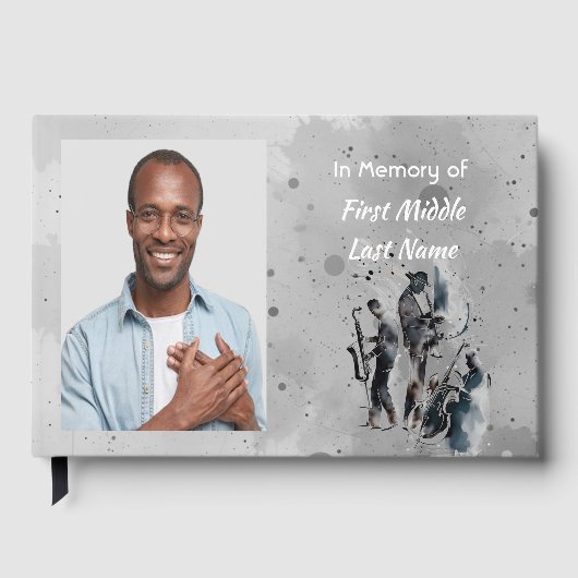 Gästebuch Musiker Jazzmusik (Vorderseite)
