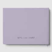 Gästebuch nach Seashells Lilac Blue (Rückseite)