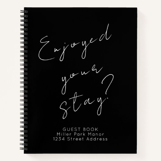 Gästebuch Notizblock (Vorderseite)