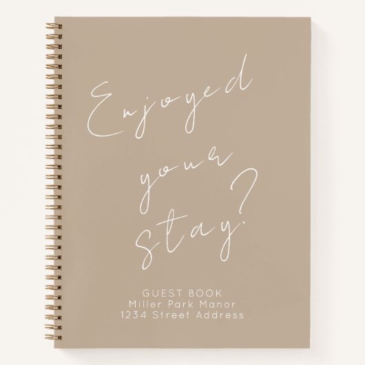 Gästebuch Notizblock (Vorderseite)