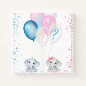 Gästebuch offenbart Junge Elefanten Notizblock (Rückseite)