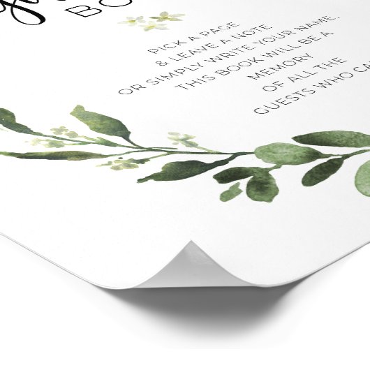 Gästebuch-Party Poster (Ecke)