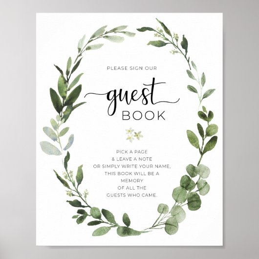 Gästebuch-Party Poster (Vorne)