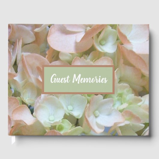 Gästebuch - Peach Hydrangea (Vorderseite)