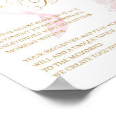 Gästebuch Pink Bow Cold Outside Baby Dusche (Ecke)