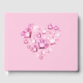 Gästebuch Pink Jeweled Heart (Vorderseite)