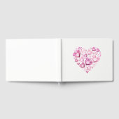 Gästebuch Pink Jeweled Heart (Voll)