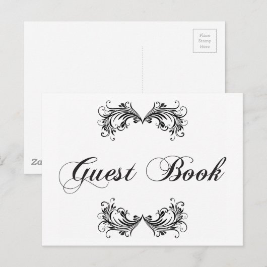 Gästebuch Postkarte (Vorne/Hinten)