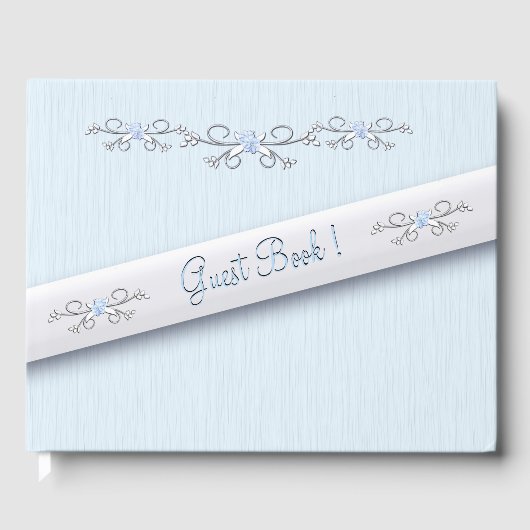 Gästebuch Powder Blue Simplicity (Vorderseite)