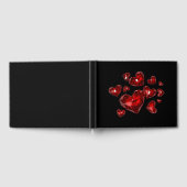 Gästebuch Red Jeweled Hearts (Voll)