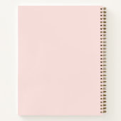 Gästebuch Rosa Bogen Quinceanera Notizblock (Rückseite)