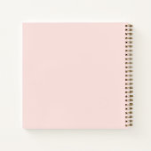 Gästebuch Rosa Bogen Quinceanera Notizblock (Rückseite)