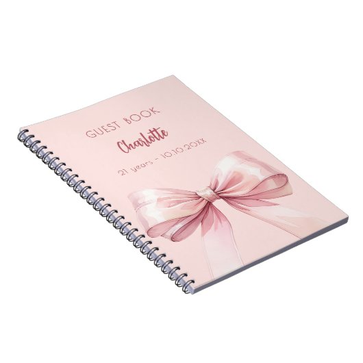 Gästebuch Rosa-Bug Geburtstag Notizblock (Rechte Seite)