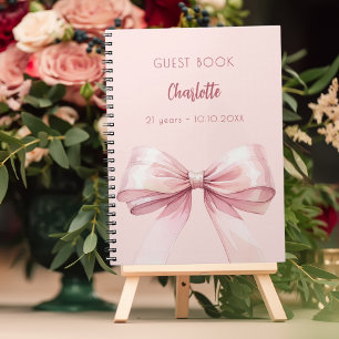 Gästebuch Rosa-Bug Geburtstag Notizblock