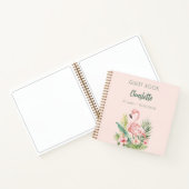 Gästebuch Rosa Flamingo Geburtstagsparty Notizblock (Innenseite)