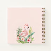 Gästebuch Rosa Flamingo Geburtstagsparty Notizblock (Rückseite)