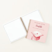 Gästebuch Rosa Graduierungsparty Notizblock (Innenseite)