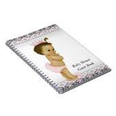 Gästebuch Rosa und Schwarzes Baby Notizblock (Rechte Seite)
