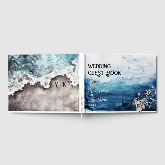 Gästebuch Rustic Ocean Wedding (Voll)