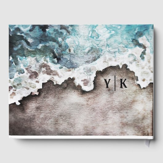 Gästebuch Rustic Ocean Wedding (Rückseite)