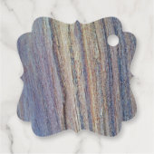 Gästebuch Rustic Woodgrain Vielen Dank Geschenkanhänger (Rückseite)