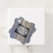 Gästebuch Rustic Woodgrain Vielen Dank Geschenkanhänger (Beispiel)