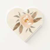 Gästebuch Rusticus Fall Floral Brautparty Notizblock (Rückseite)