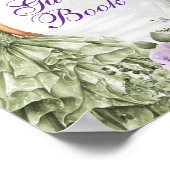 Gästebuch-Schild Purple Sage Enchanted Forest Poster (Ecke)