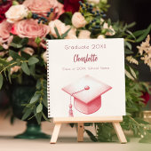 Gästebuch Schwarz-Rosa-Creme-Abschlussfeier Notizblock