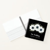 Gästebuch Schwarz-Weiß-Flora Notizblock (Innenseite)