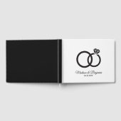 Gästebuch, Schwarz, Weiß, Rings Gästebuch (Voll)